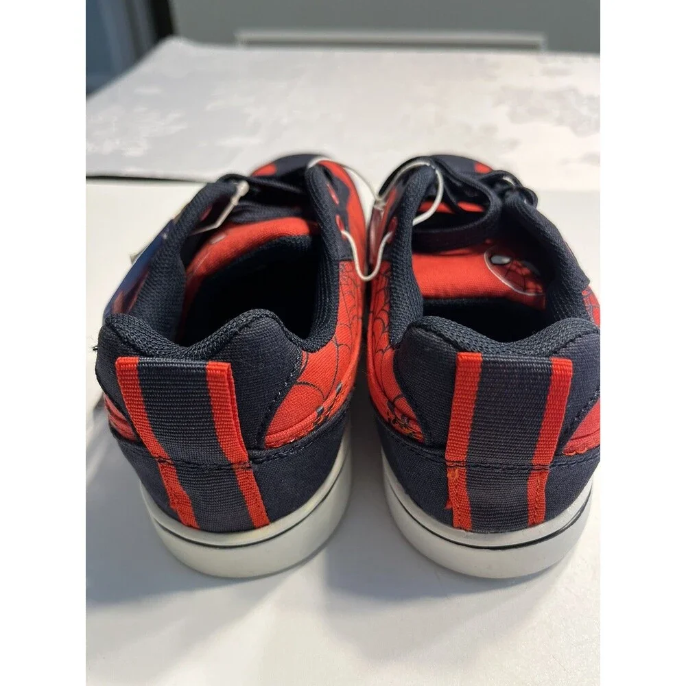 Marvel Spider-Man Red & Blue Canvas Sneakers Sz 3